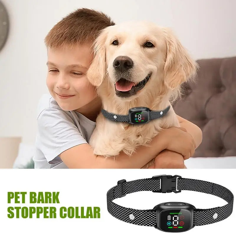 Smart Anti-Bark Dog Collar – Rechargeable & Adjustable Vibration for Calm Dogs