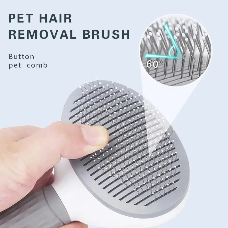 Self-Cleaning Pet Grooming Brush – Easy, Fast & Mess-Free