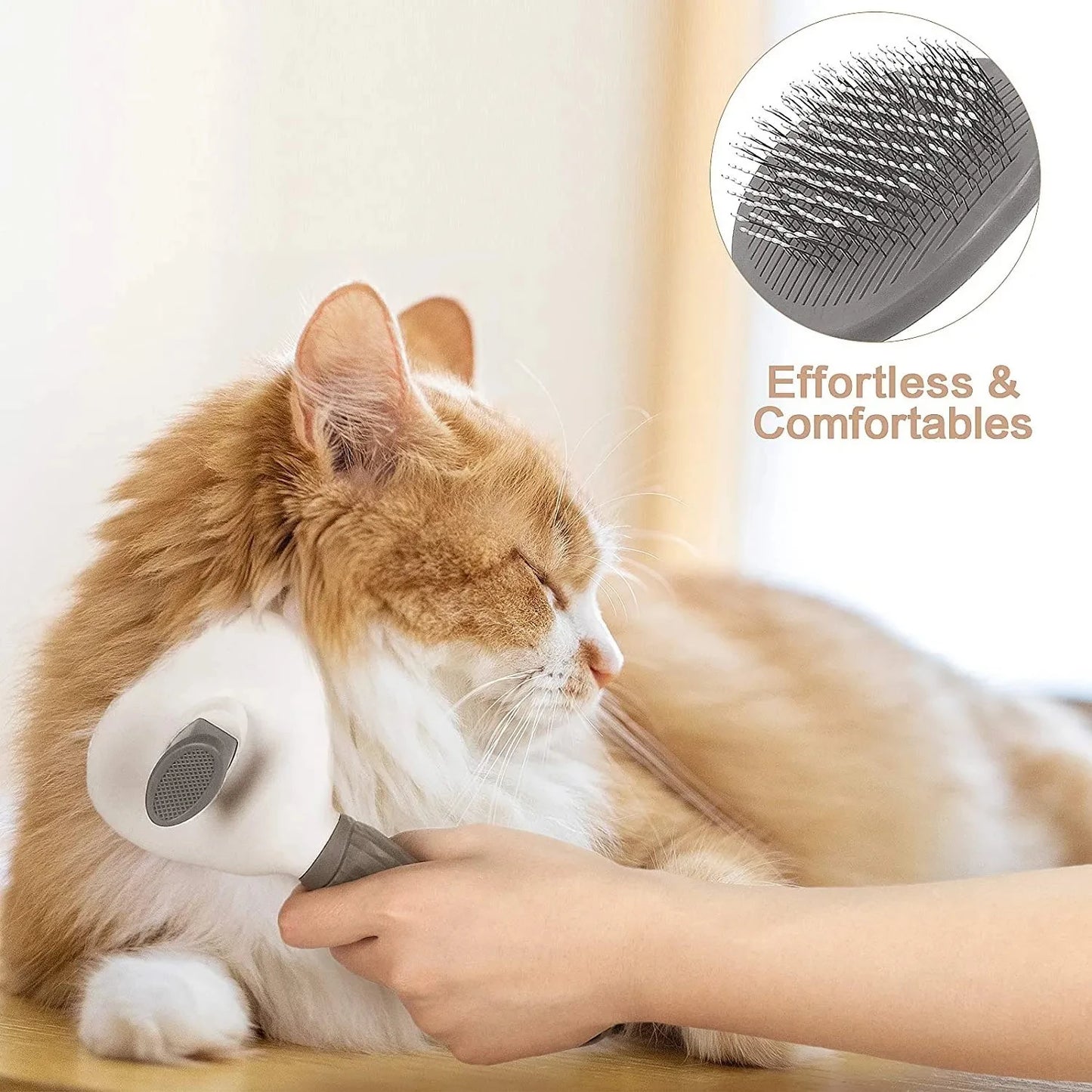 Self-Cleaning Pet Grooming Brush – Easy, Fast & Mess-Free