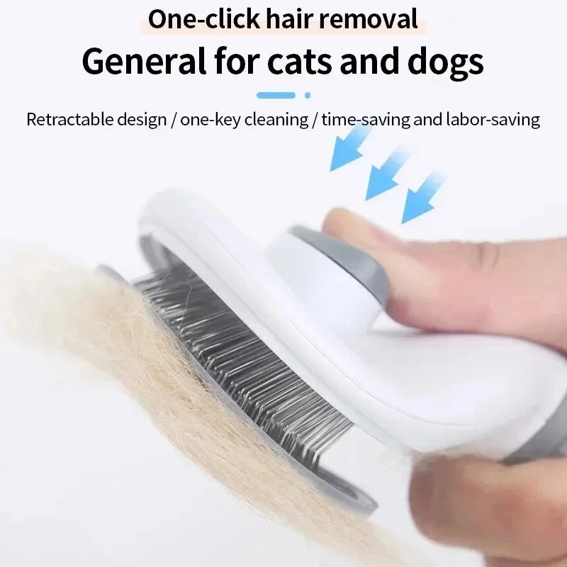 Self-Cleaning Pet Grooming Brush – Easy, Fast & Mess-Free