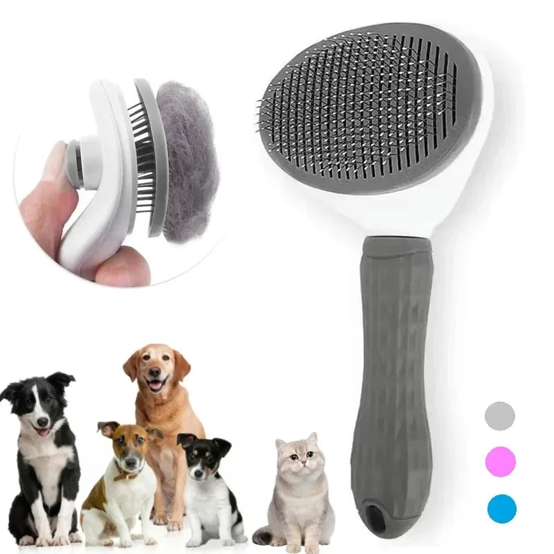 Self-Cleaning Pet Grooming Brush – Easy, Fast & Mess-Free