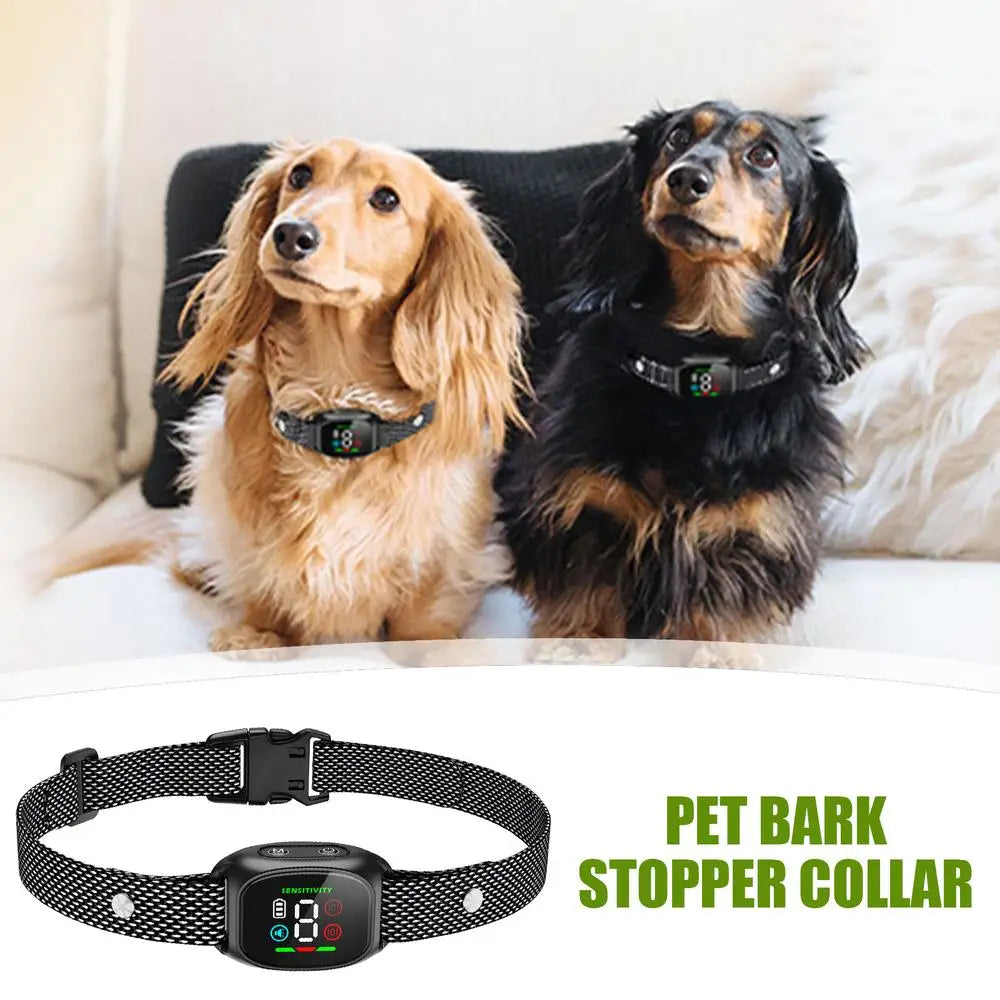 Smart Anti-Bark Dog Collar – Rechargeable & Adjustable Vibration for Calm Dogs