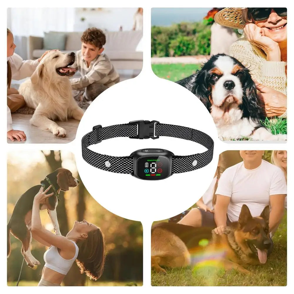 Smart Anti-Bark Dog Collar – Rechargeable & Adjustable Vibration for Calm Dogs